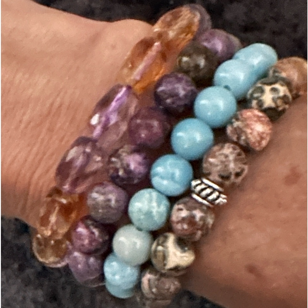279A. Fine Ametrine GemStone BUCKET shape Bracelet - Picture 5 of 7